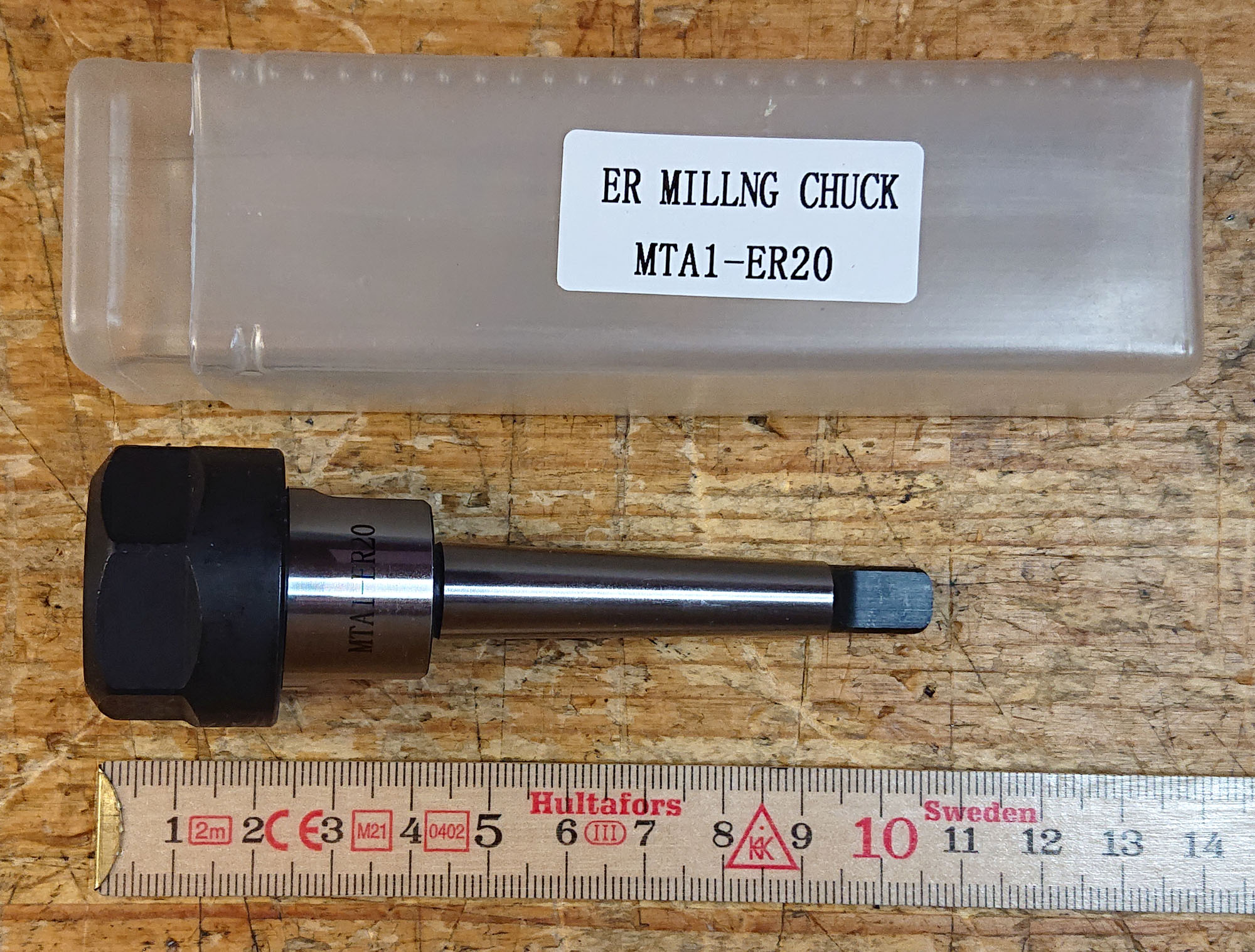 ER20 Fäste med MT1 kona, Tang