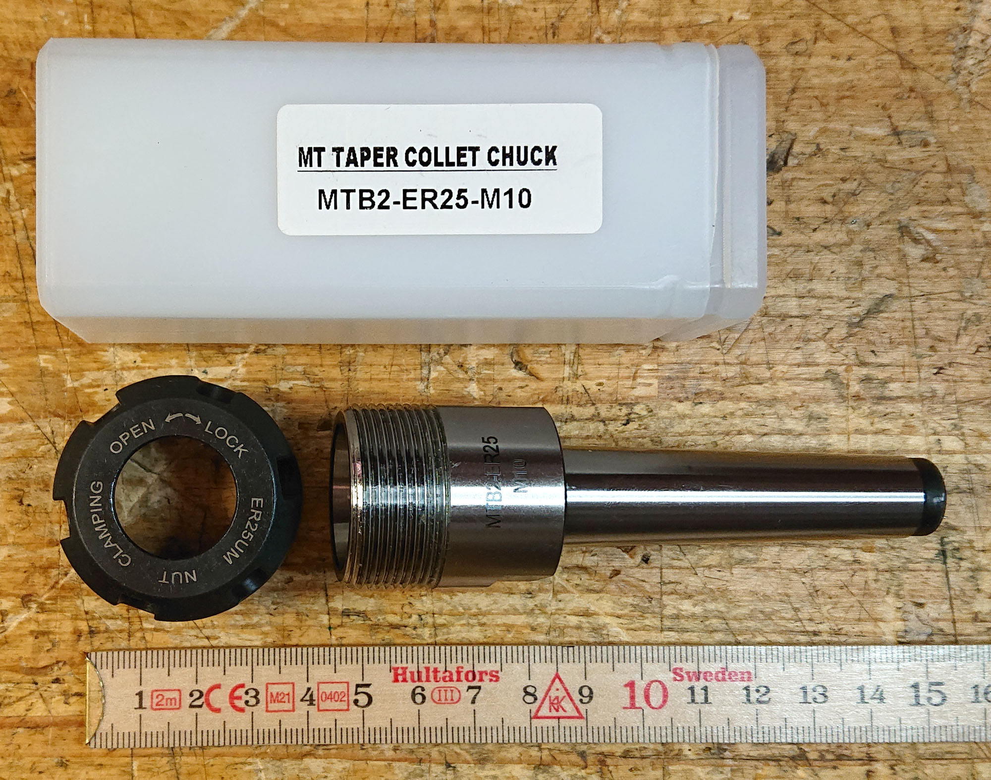 ER20 Fäste med MT1 kona, Tang