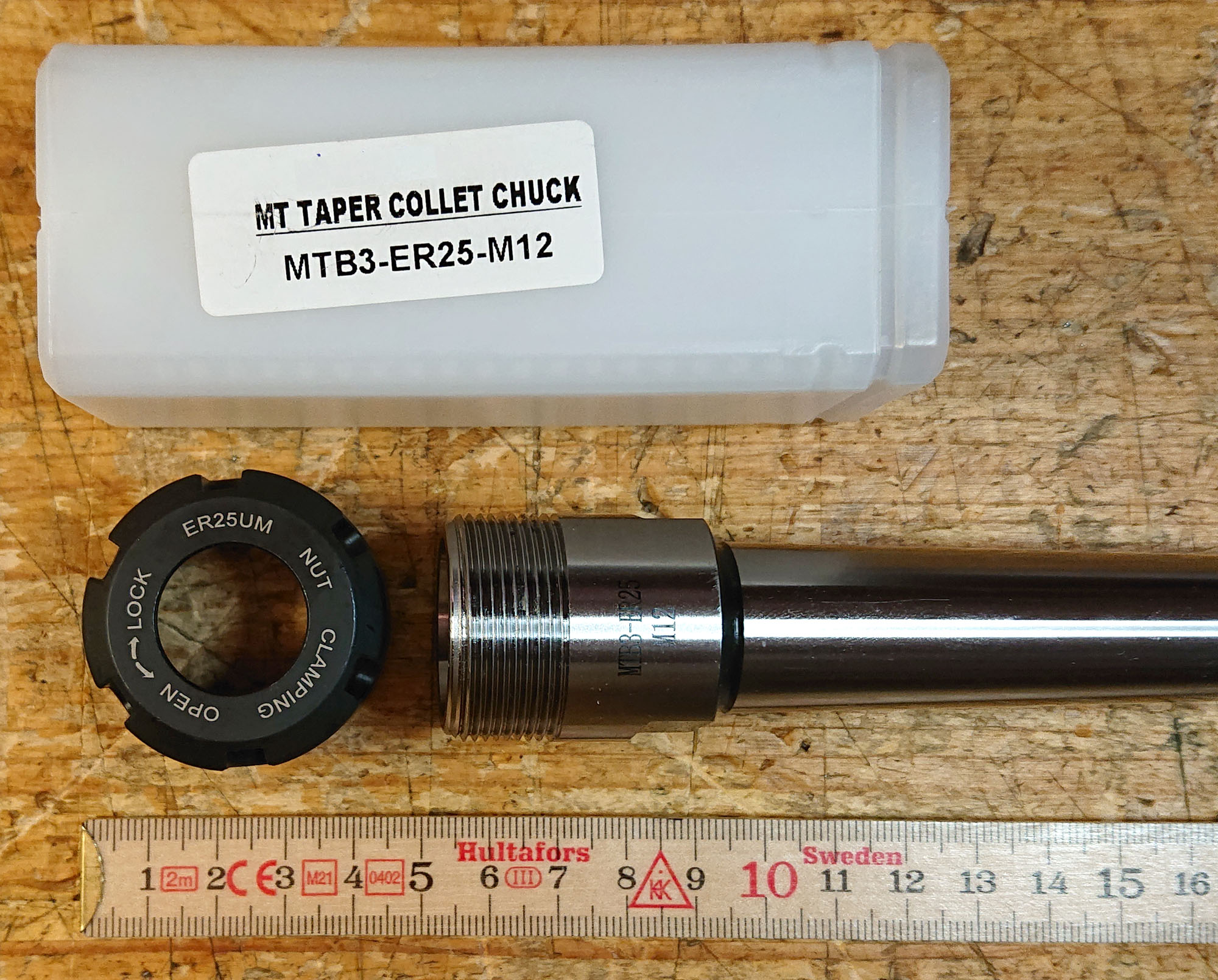 ER20 Fäste med MT1 kona, Tang