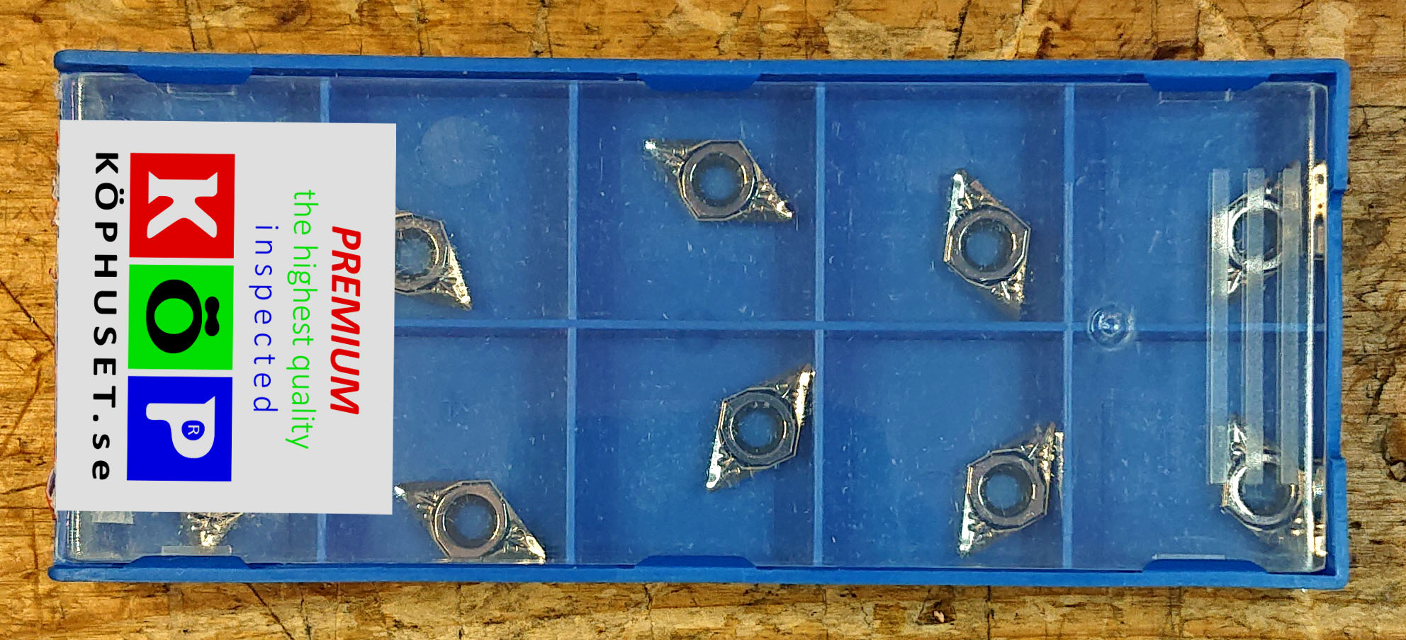 Svarvskär för aluminium.