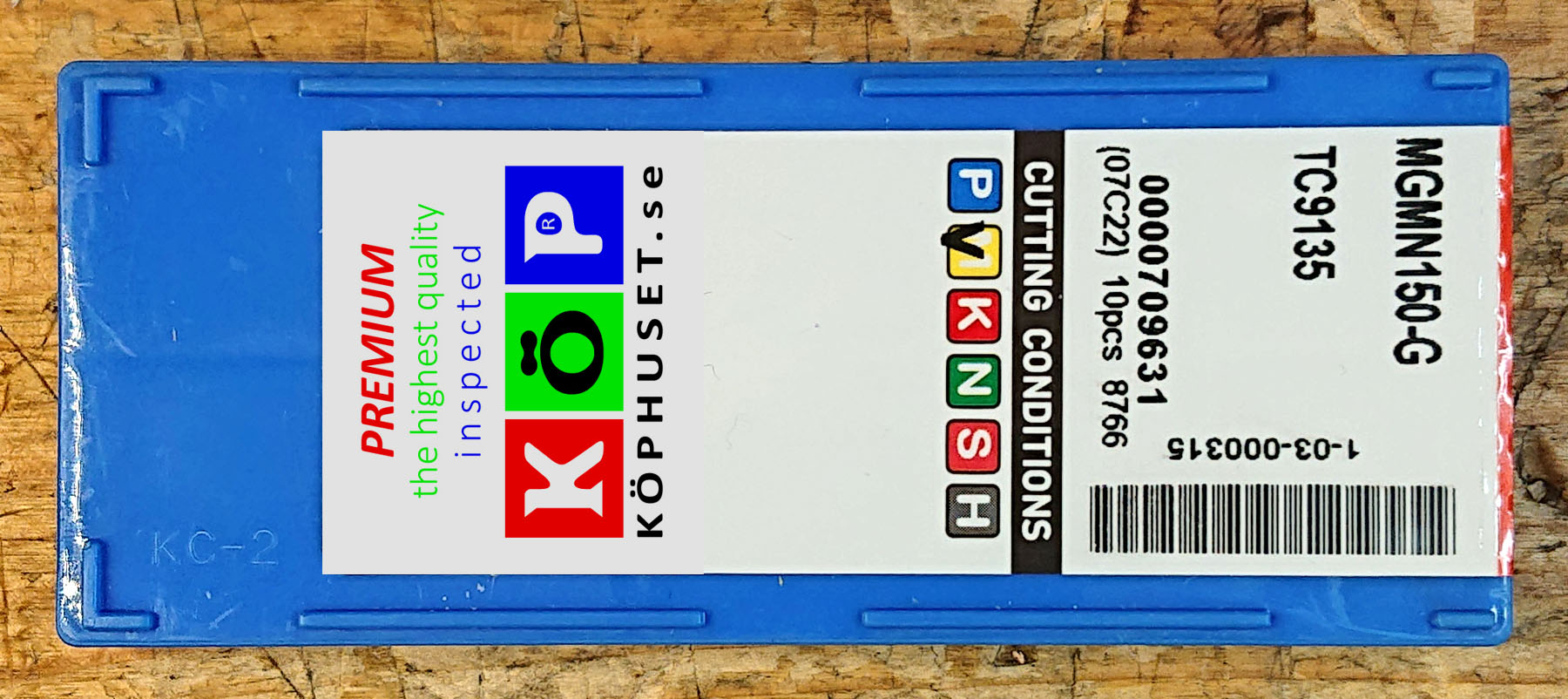 Avstickningsskär för hårt stål.