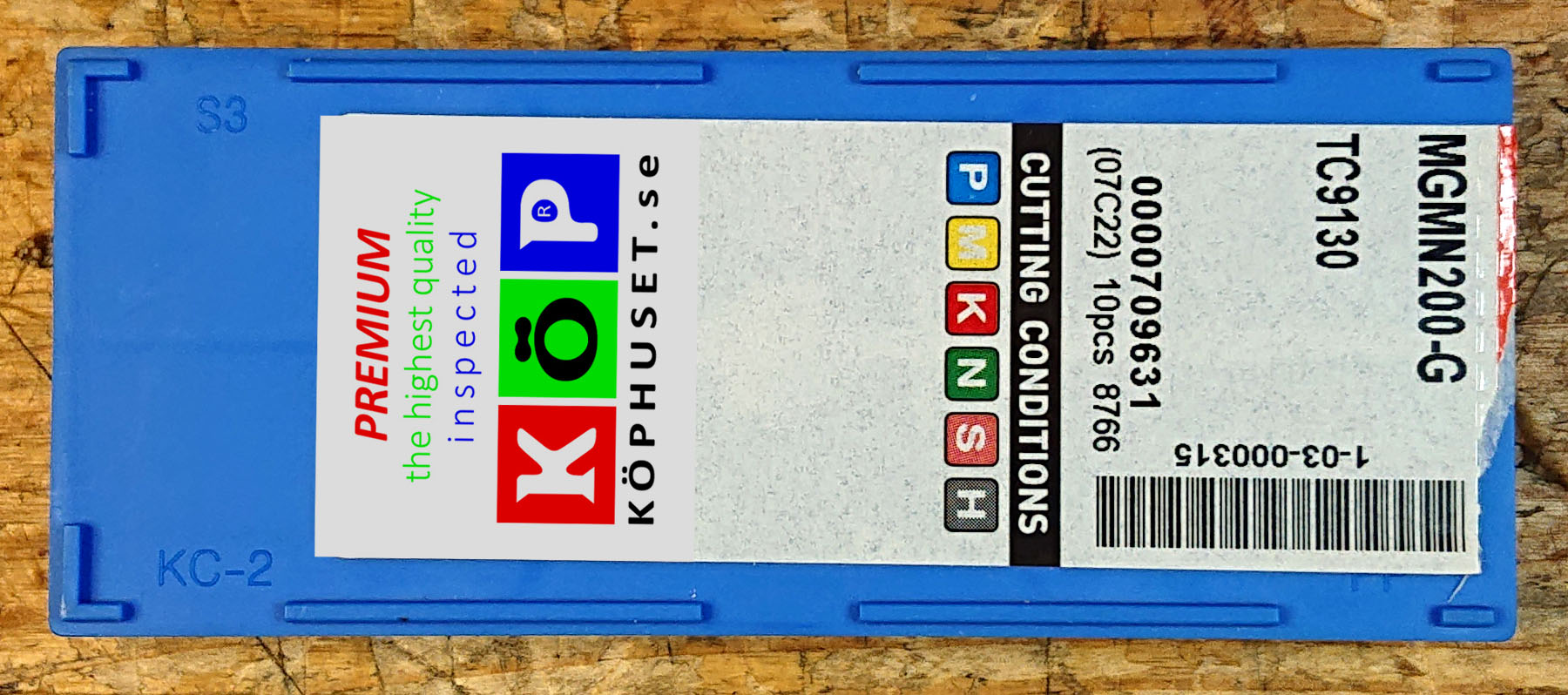 Avstickningsskär för hårt stål.