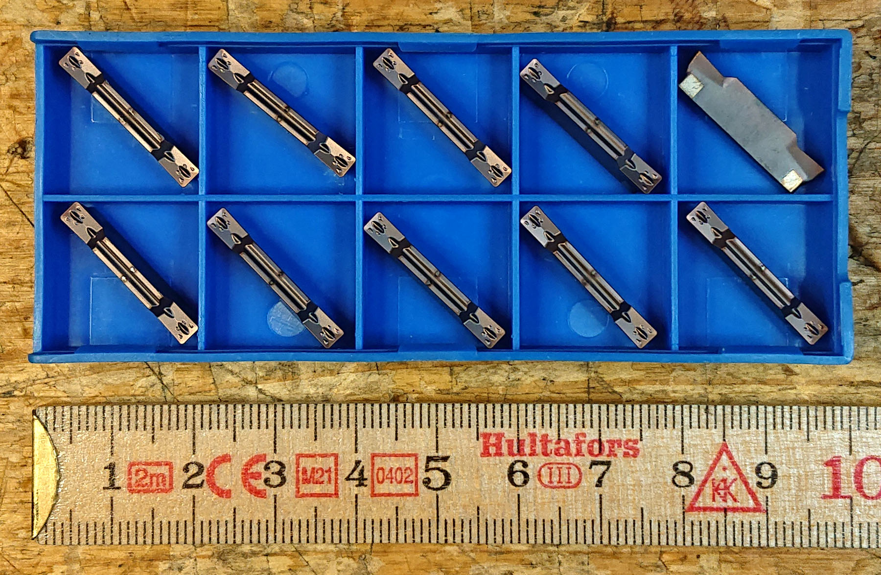 Avstickningsskär för hårt stål.