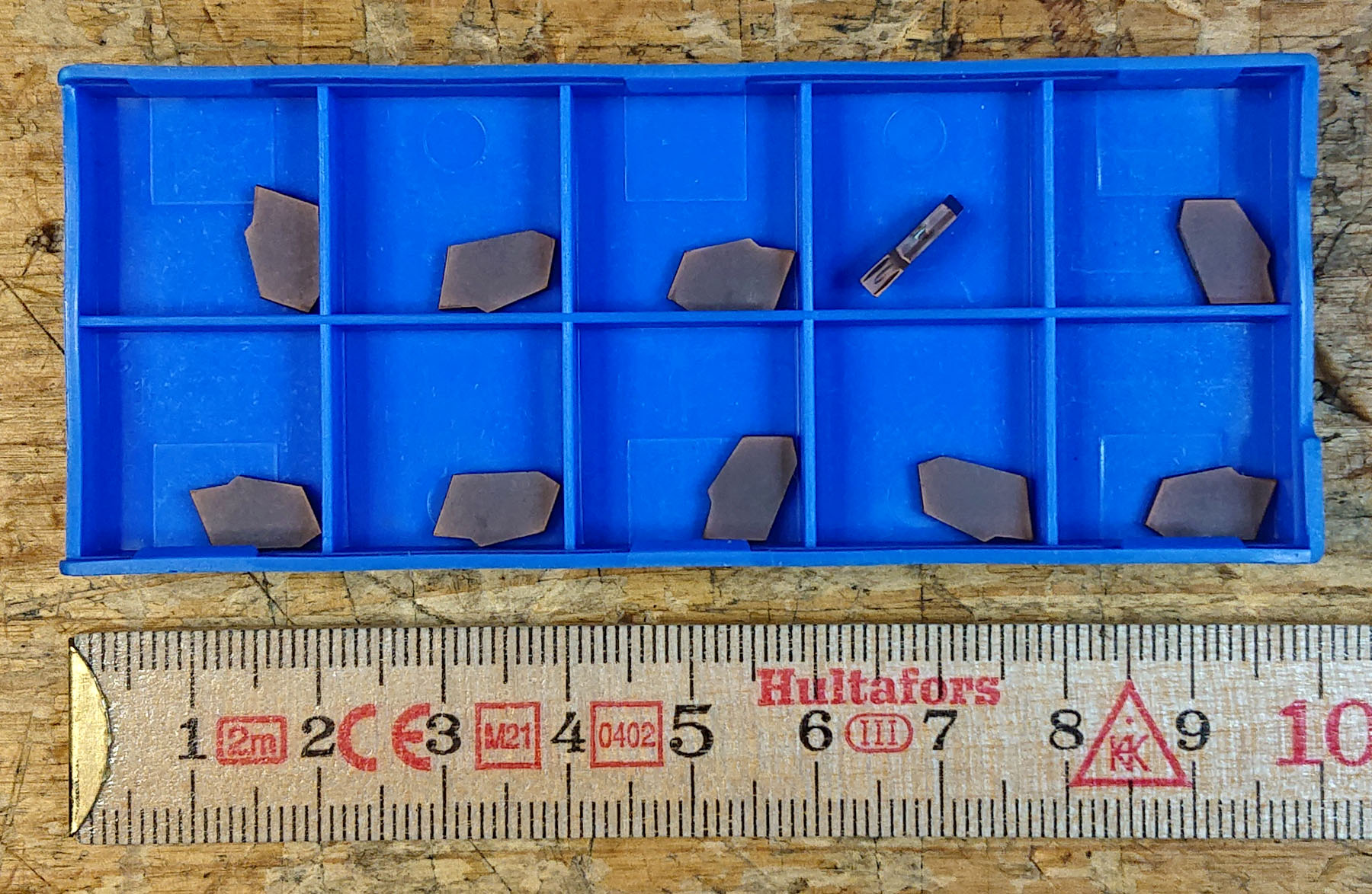 Avstickningsskär för hårt stål.