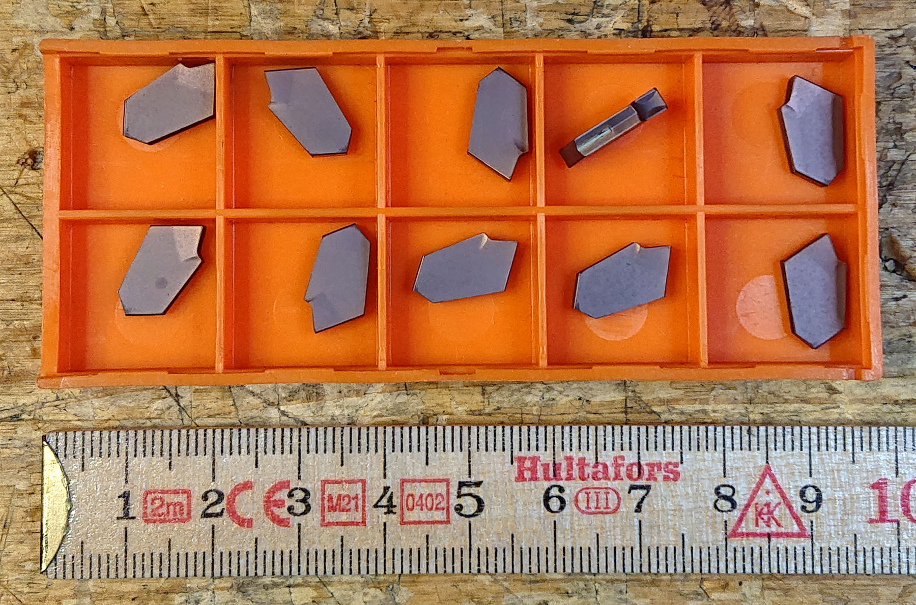 Avstickningsskär för hårt stål.