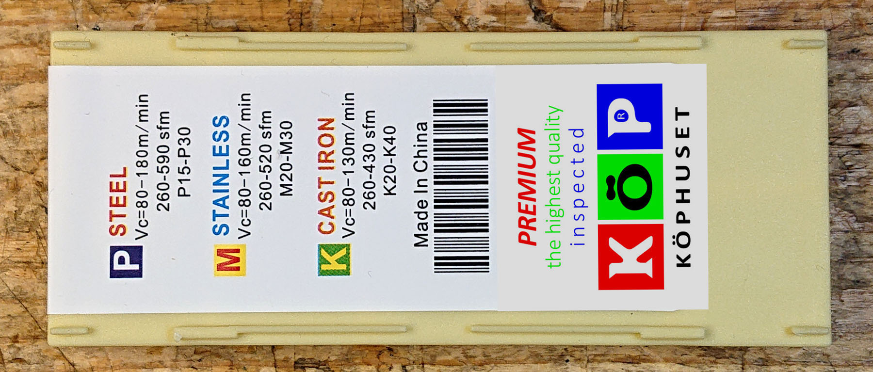 Svarvskär för hårt stål.